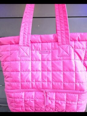 Reebok Pink Quilted Tote Bag
